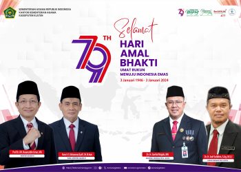Selamat Hari Amal Bakti Yang Ke-79 Kementerian Agama – Dengan Tema “Umat Rukun Menuju Indonesia Emas”